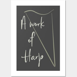 A Work of Harp Posters and Art